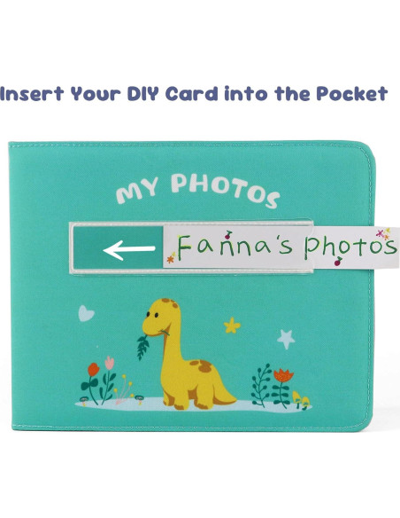Álbum de Fotos Fanna para Bebés Dinosaurios 10 Imágenes 10x15 cm