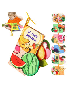 Libro de Tela Suave Crinkle para Bebés 0-12 Meses - Chochumy