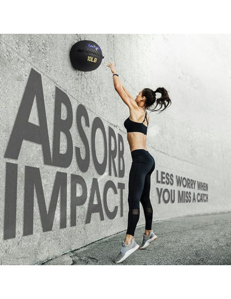 Pelota de Pared Yes4All 2.72 kg de Cuero Suave para Ejercicio