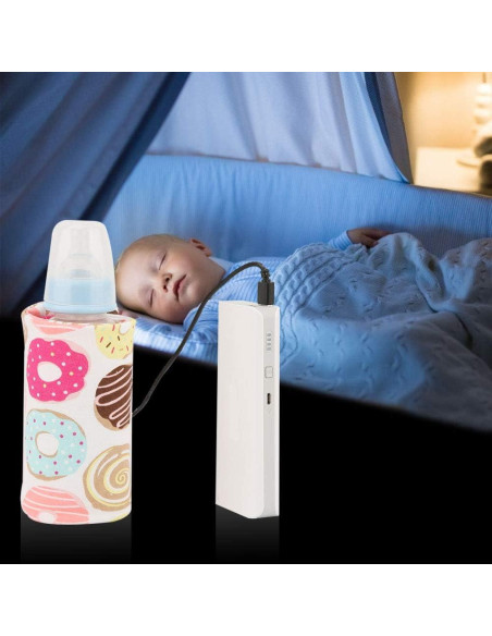 Calentador de Botellas USB Hilitand Donut para Bebés 40C