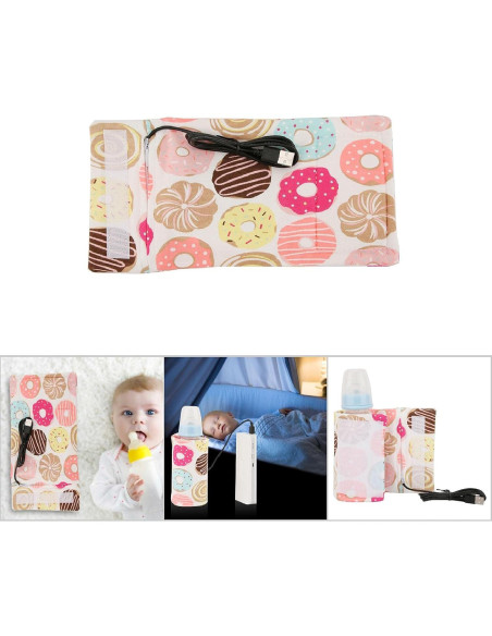Calentador de Botellas USB Hilitand Donut para Bebés 40C