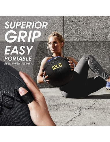 Pelota de Pared Yes4All 2.72 kg de Cuero Suave para Ejercicio