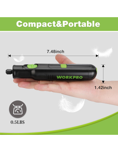 Herramienta Rotativa Inalámbrica WORKPRO 8V con 117 Accesorios