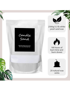 Kit de Fabricación de Velas Perladas Feifeiya 1.5 kg DIY 2