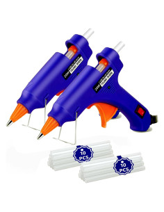 Kit de Mini Pistola de Pegamento Caliente OUREPOCA 2 Paquetes con 20 Palitos