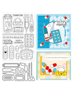 Conjunto de Sellos y Troqueles ORIGACH para Tarjetas de Mejorate