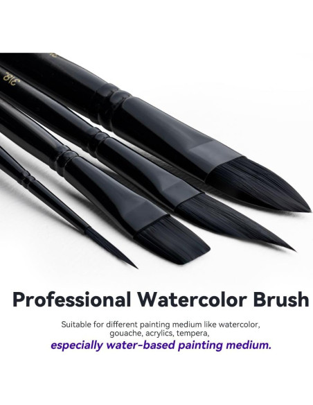 Set de 10 Pinceles de Acuarela Transon Profesionales