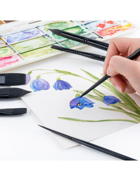 Set de 10 Pinceles de Acuarela Transon Profesionales