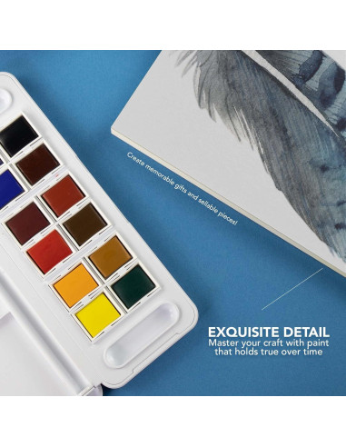 Set de Acuarelas Daler Rowney Aquafine 12 Colores 30ml