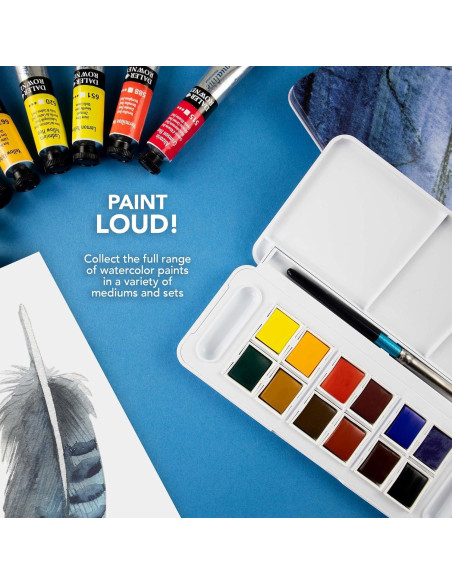 Set de Acuarelas Daler Rowney Aquafine 12 Colores 30ml