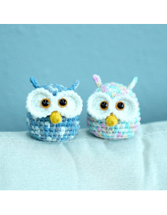 Kit de Crochet NestledCrafts Hootwin para Principiantes - 2 Búhos 2