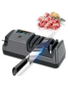 Afilador de cuchillos eléctrico 5 en 1 Fuceter con LCD