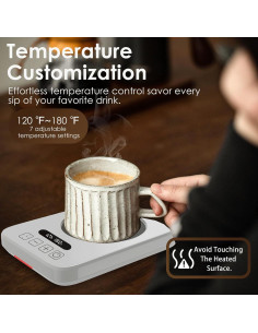 Calentador de Tazas Eléctrico Midgod FCES03 36W 7 Temperaturas 2