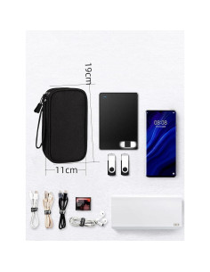 Bolsa Organizador de Cables FANBODTA Impermeable 19x11cm 2