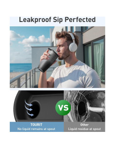 Taza de Café de Viaje TOURIT 473 ml Acero Inoxidable Aislada 2