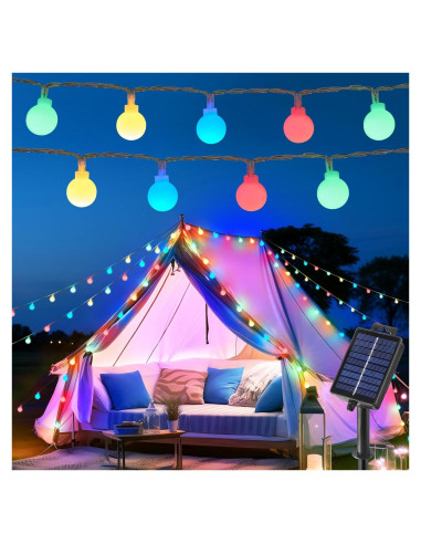 Luces Solares Brightown 60 LED 5.97m Multicolor para Exterior