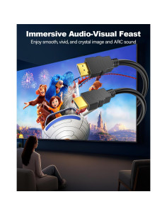 Cable HDMI 4K 1.83m DoroJepi 2-Pack Alta Velocidad 2