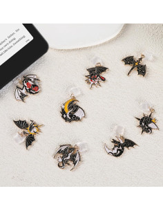 Encantos de Tapón de Polvo Tipo C TAKEALOOKO - 8 Piezas Dragones 2