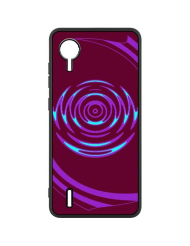 Funda delgada TPU para AT&T Calypso 4 - Patrón Geométrico Púrpura