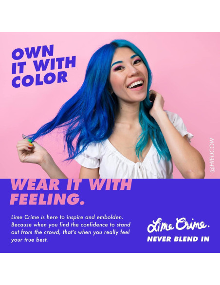 Lápiz Pomada Bushy Brow Lime Crime Anime Azul Caramelo 2-en-1 Lápiz Pomada Bushy Brow Lime Crime Anime Azul Caramelo 2-en-1