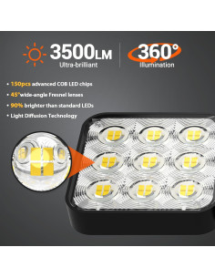 Luces Solares WdtPro 3500LM con Sensor de Movimiento - 1 Paquete 2