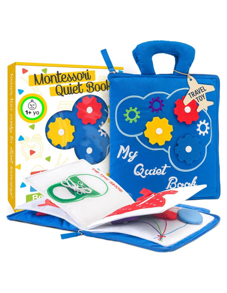 Libro Ocupado Montessori deMoca para Niños 1-3 Años - Actividades de Aviación Libro Ocupado Montessori deMoca para Niños 1-3 Años - Actividades de Aviación