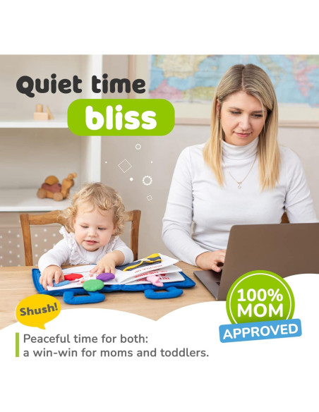 Libro Ocupado Montessori deMoca para Niños 1-3 Años - Actividades de Aviación Libro Ocupado Montessori deMoca para Niños 1-3 Años - Actividades de Aviación