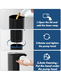 Dispensador de Jabón Espumoso Automático YIKHOM 450ml USB 2