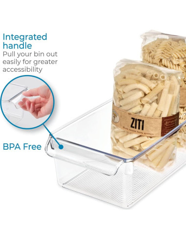 Contenedor de Almacenamiento iDesign Linus 29.2x15.2 cm