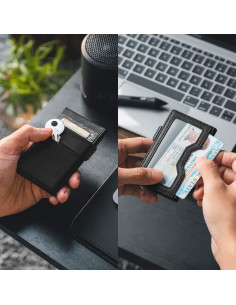 Billetera Minimalista VULKIT con Bloqueo RFID y Soporte EDC 2