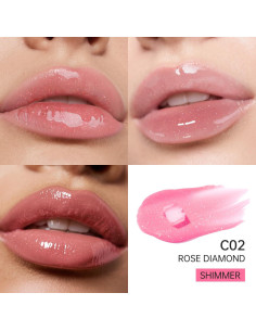 Brillo Labial Catkin C02 Diamante Rosa 3.5 ml - Hidratante y Voluminizador 2