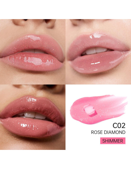 Brillo Labial Catkin C02 Diamante Rosa 3.5 ml - Hidratante y Voluminizador Brillo Labial Catkin C02 Diamante Rosa 3.5 ml - Hidratante y Voluminizador