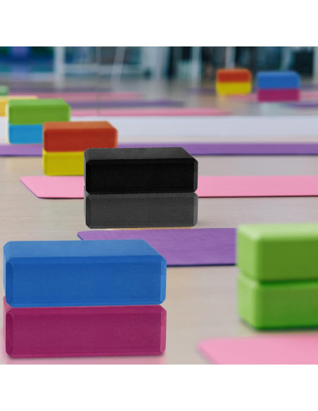 10 Bloques de Yoga EVA Antideslizantes Yilloog 23x15x7.5cm