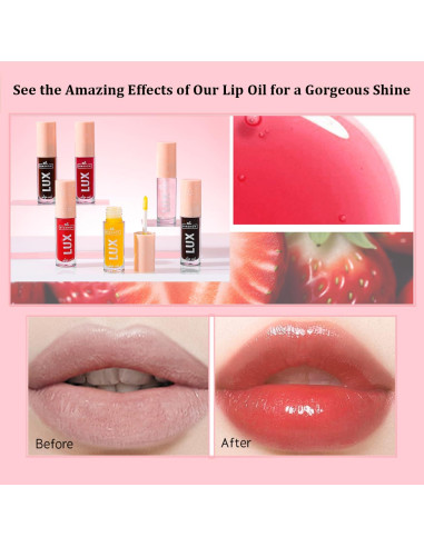 Set de 6 Aceites para Labios Brillantes Vivipop - Hidratantes