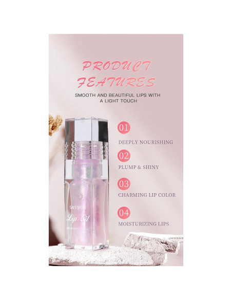 Aceite Labial Mágico Ginaday 2 Pcs Hidratante Color Cambiante