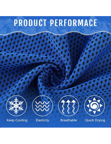 Toallas Enfriadoras Microfibra Hosuly 30 Piezas 101.6x30.5cm