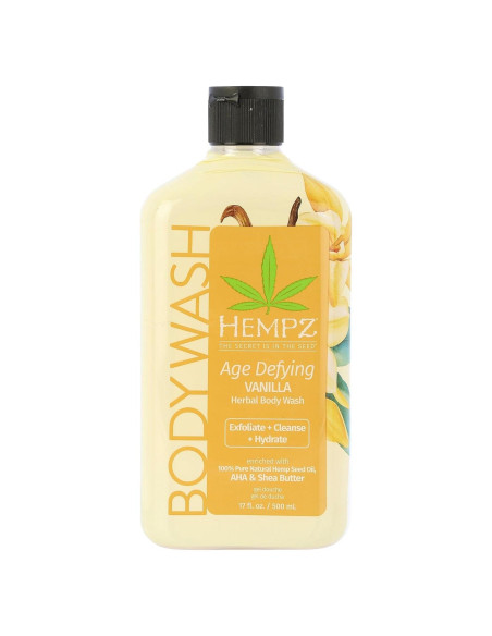 Gel de Ducha Hempz Antienvejecimiento 502 ml - Vainilla y Almizcle