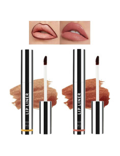 Lápiz de Labios Peel Off FPIZRTES 2 PCS Larga Duración Mate