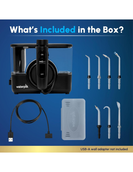 Irrigador Dental Inalámbrico Waterpik ION WF-12 Negro, 10 Configuraciones Irrigador Dental Inalámbrico Waterpik ION WF-12 Negro, 10 Configuraciones