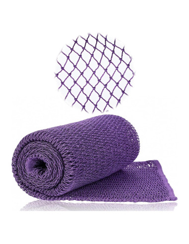 Esponja de Red Exfoliante Africana Larrel 23x18cm Púrpura