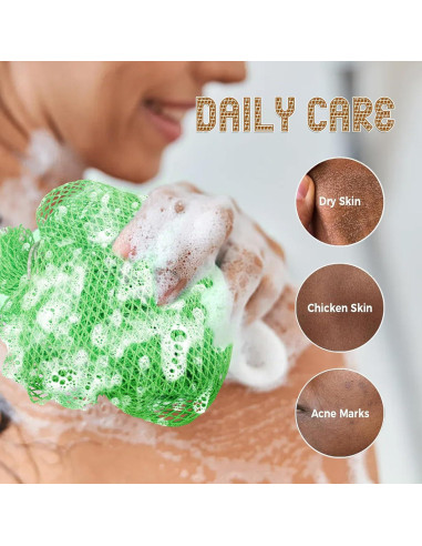 Esponjas de Red Africana AivaToba - 2 Unidades Exfoliantes