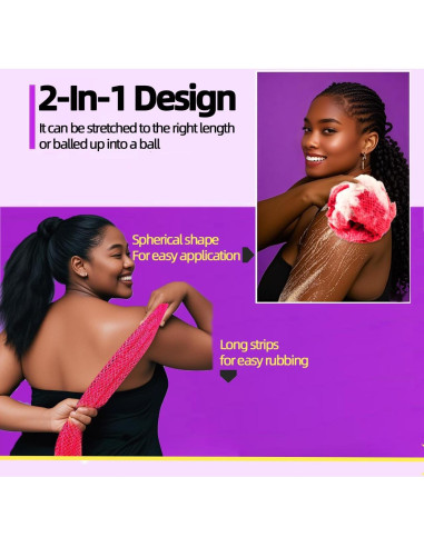 Esponja Exfoliante Africana XUIBEOBA 39.9x10.9 cm para Baño