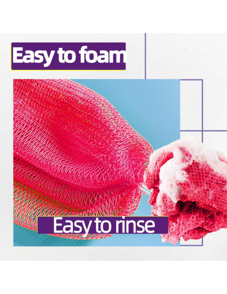 Esponja Exfoliante Africana XUIBEOBA 39.9x10.9 cm para Baño Esponja Exfoliante Africana XUIBEOBA 39.9x10.9 cm para Baño