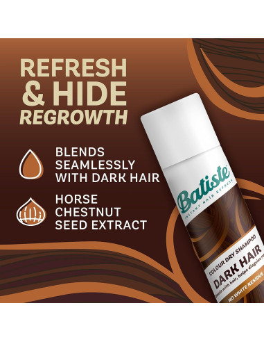 Champú Seco Batiste para Cabello Oscuro 120 g