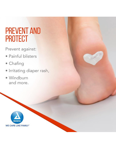 Dynarex Petrolato Blanco 5g - 144 Paquetes para Irritación Piel