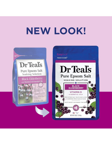 Baño de Burbujas 3 en 1 Dr Teal's para Niños 591 ml y Sal de Epsom 1.36 kg