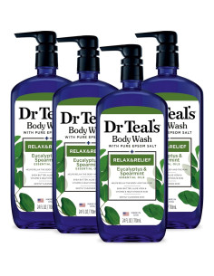 Gel de Baño Dr Teal's Eucalipto y Menta 710 ml x4 2