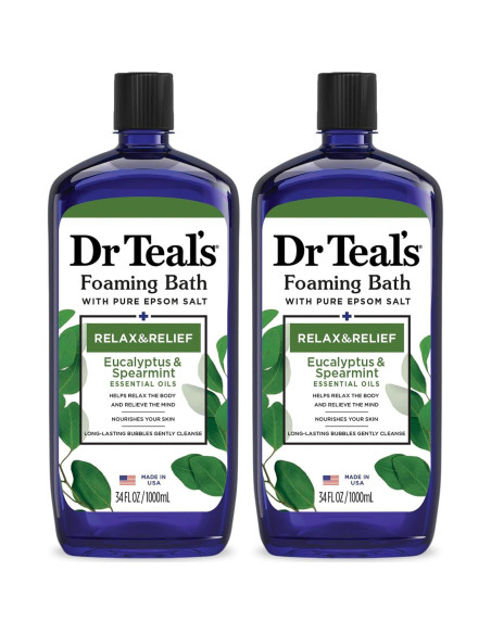Baño Espumoso Dr Teal's 1008 ml x2 - Eucalipto y Lavanda