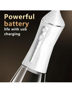 Hilo Dental Eléctrico Lumivoid Blanco 320ml IPX7 4 Modos 2