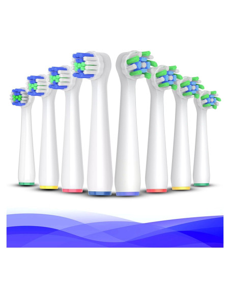 Cabezas de Cepillo de Dientes Eléctrico AodoT - 8 Repuestos Precision Clean para Oral-B